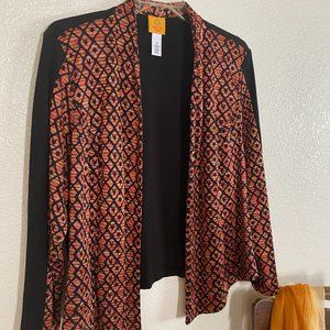 RUBY ROAD Open Front Cardigan